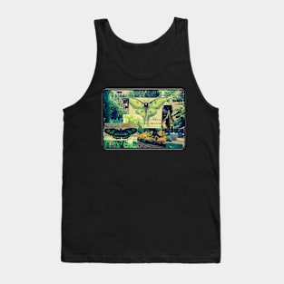 Butterflies in Botanical Setting Collage Tank Top